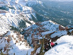 Carving the Cliff, Brian Head, Utah